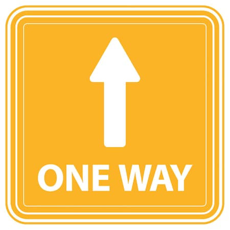 One Way Directional V.3, Yellow, 15, 8641XY